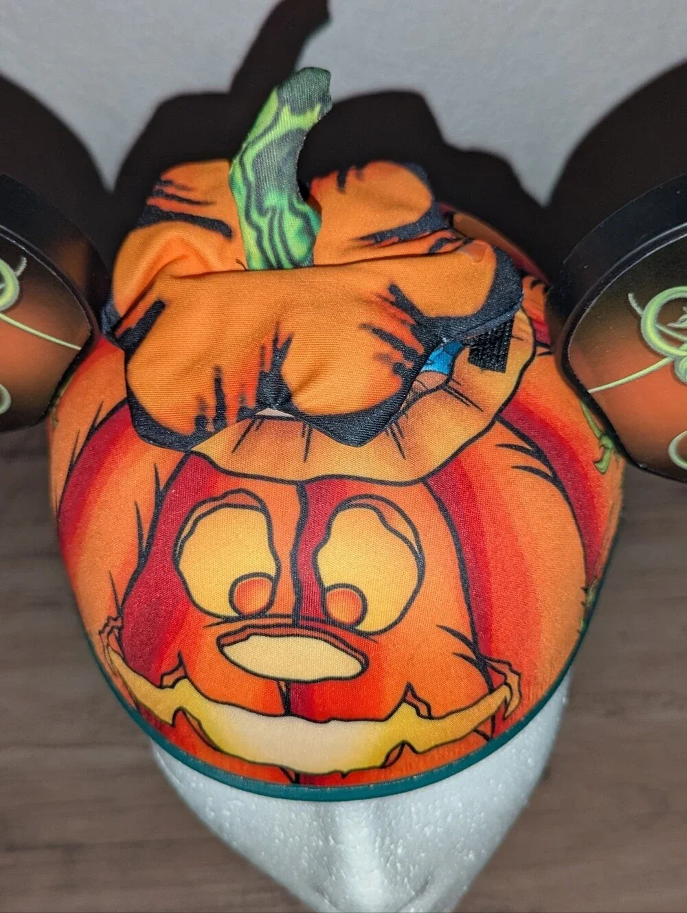 Disney Parks Mickey Mouse Halloween Jack-o'-Lantern Pumpkin Ear Hat